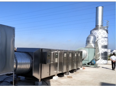 全套不銹鋼廢氣處理設備+防爆炸